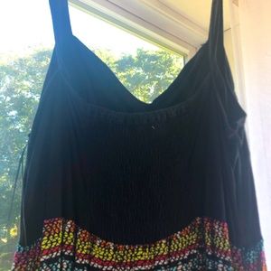 colorful long dress with straps